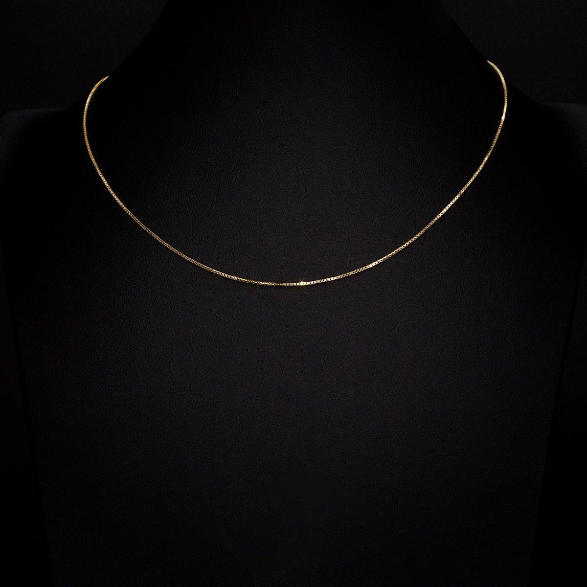 10K Gold Box Chain Necklace