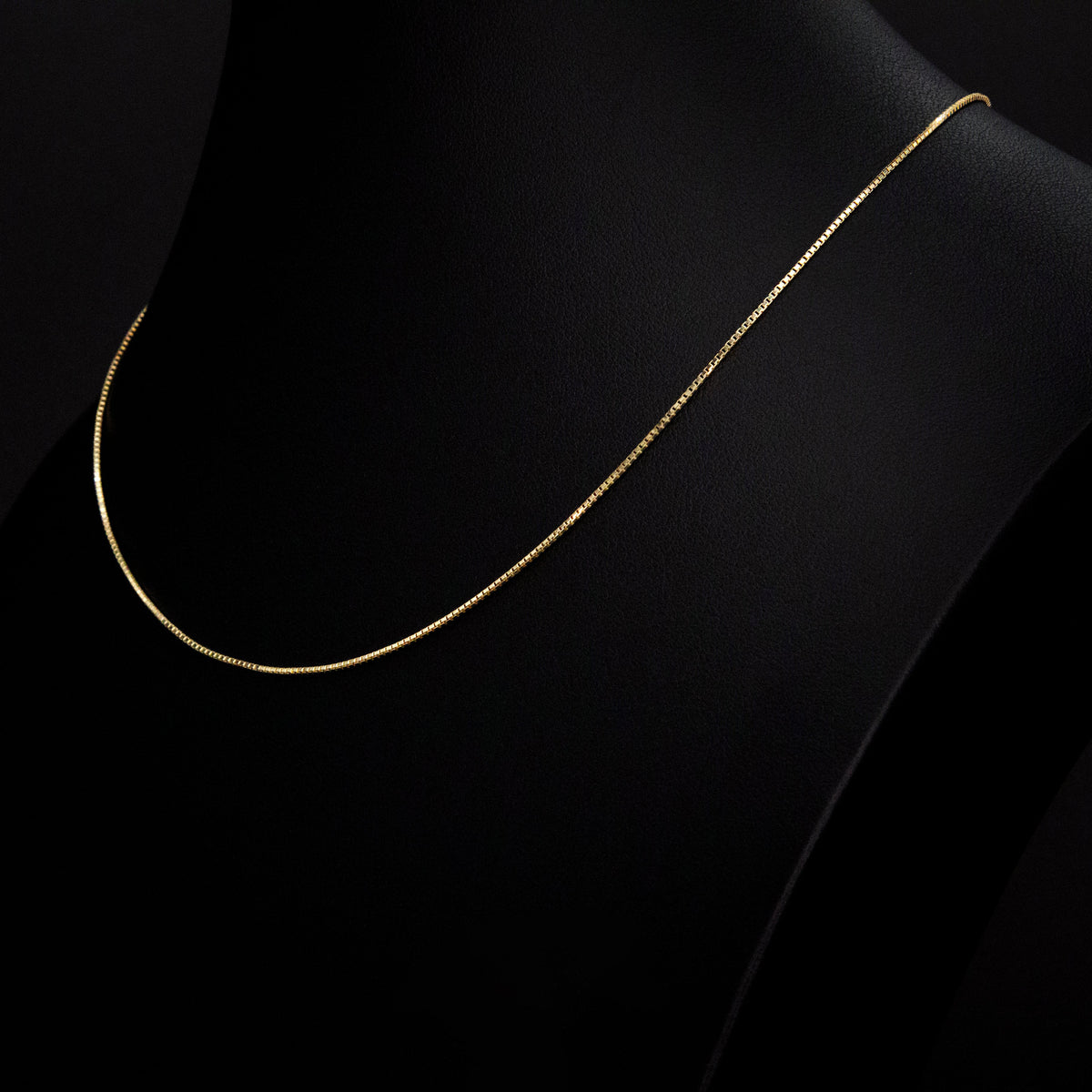 10K Gold Box Chain Necklace