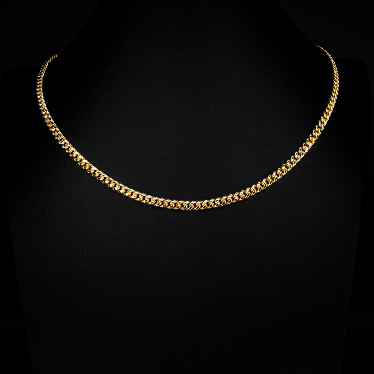 10K Gold 3mm Miami Cuban Necklace