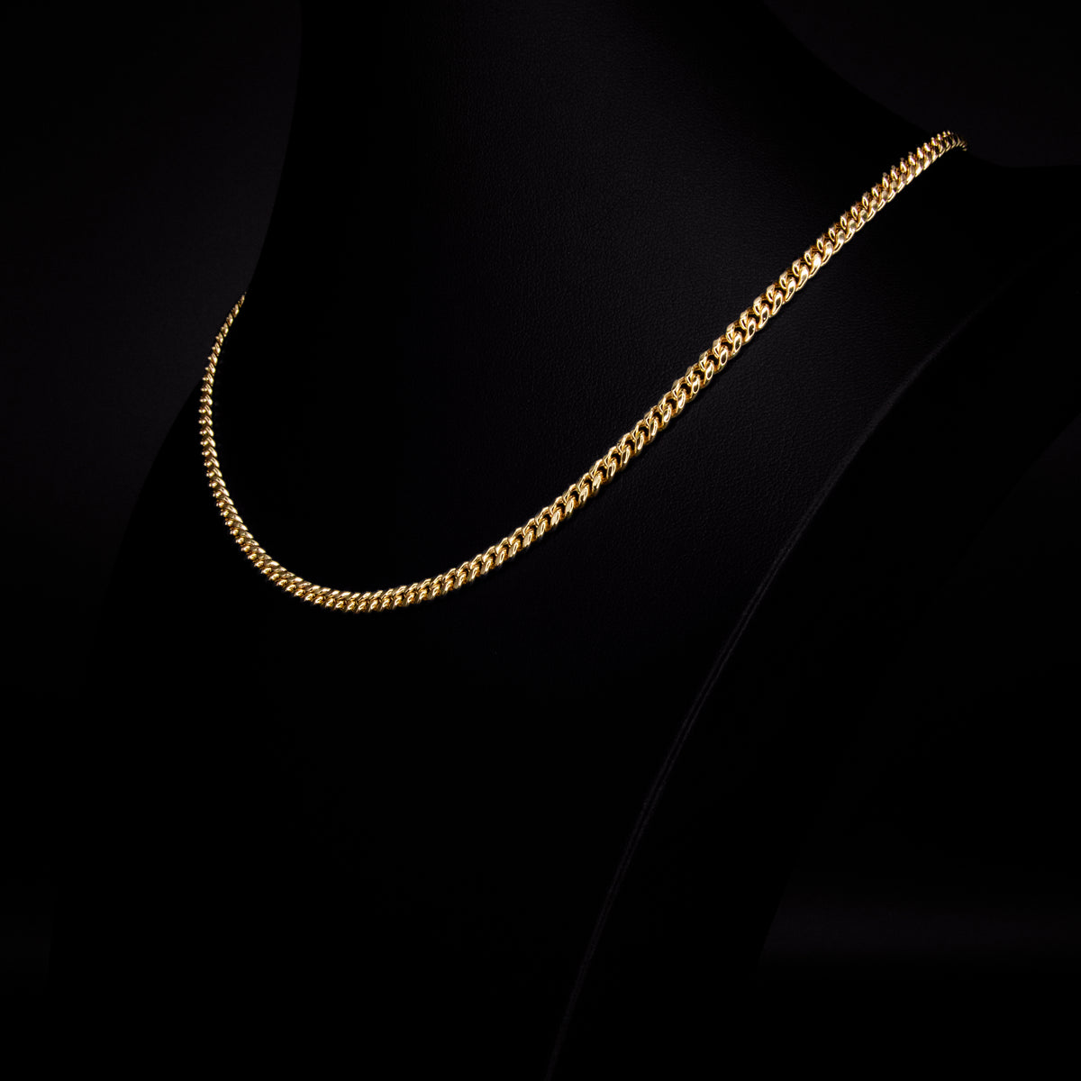 10K Gold 3mm Miami Cuban Necklace