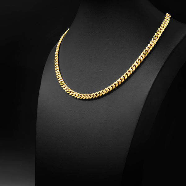 10k Gold Cuban Necklace 7mm