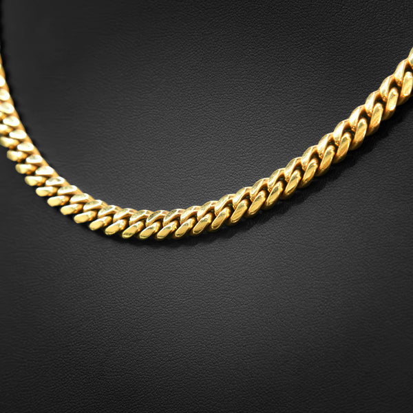 10k Gold Cuban Necklace 7mm