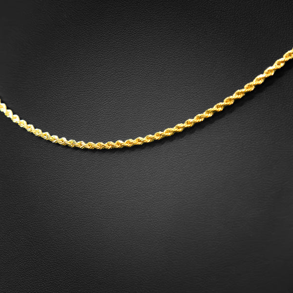 10k Gold Rope Chain 2mm
