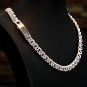 10mm Moissanite Iced Out Chino Necklace