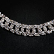 10mm Moissanite Iced Out Chino Necklace