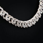 10mm Moissanite Iced Out Chino Necklace