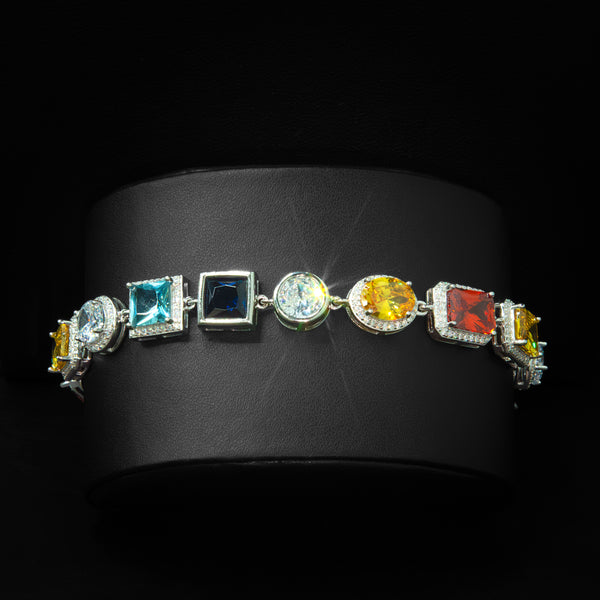 VVS Moissanite 10mm Multicolor Bracelet