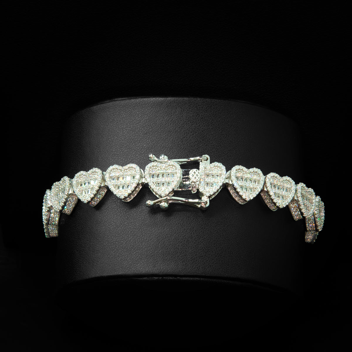 Baguette Heart Bracelet 10mm