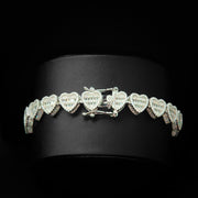 Baguette Heart Bracelet 10mm