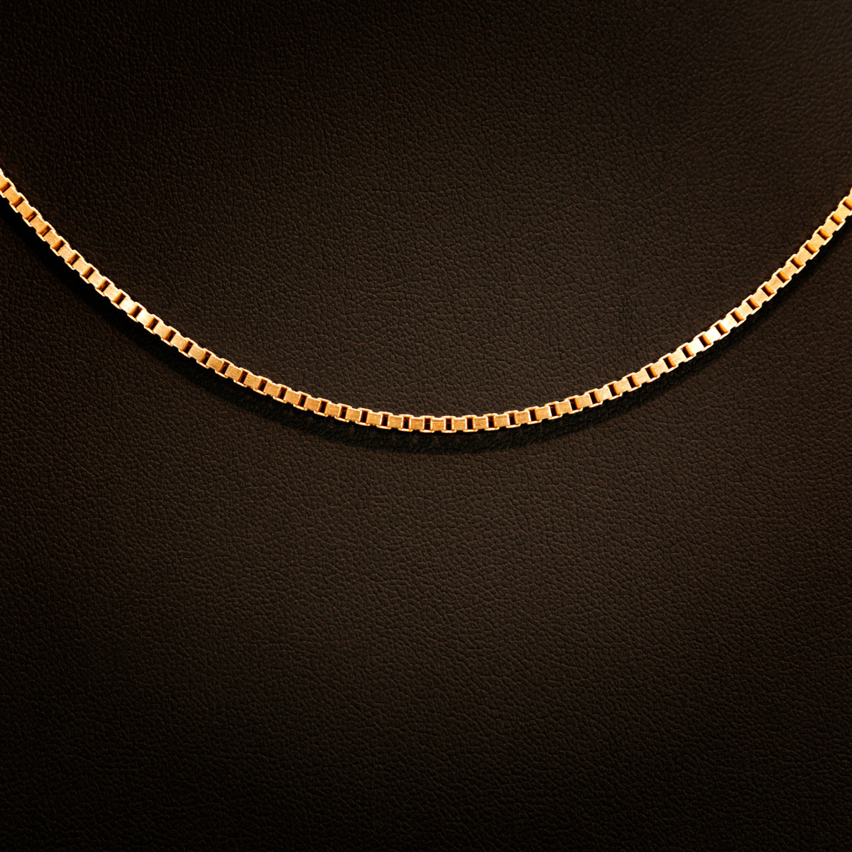 18K Gold 2mm Box Chain Necklace
