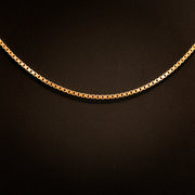 18K Gold 2mm Box Chain Necklace