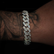 Moissanite Baguette Cuban Link Bracelet