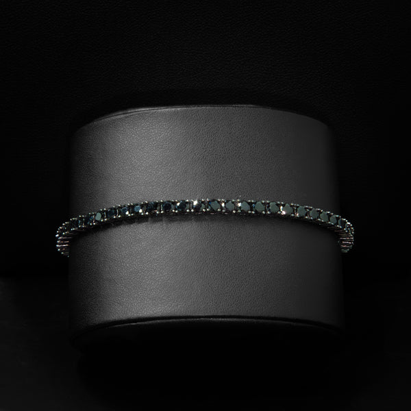 3mm Tennis Bracelet in 925 Black Rhodium