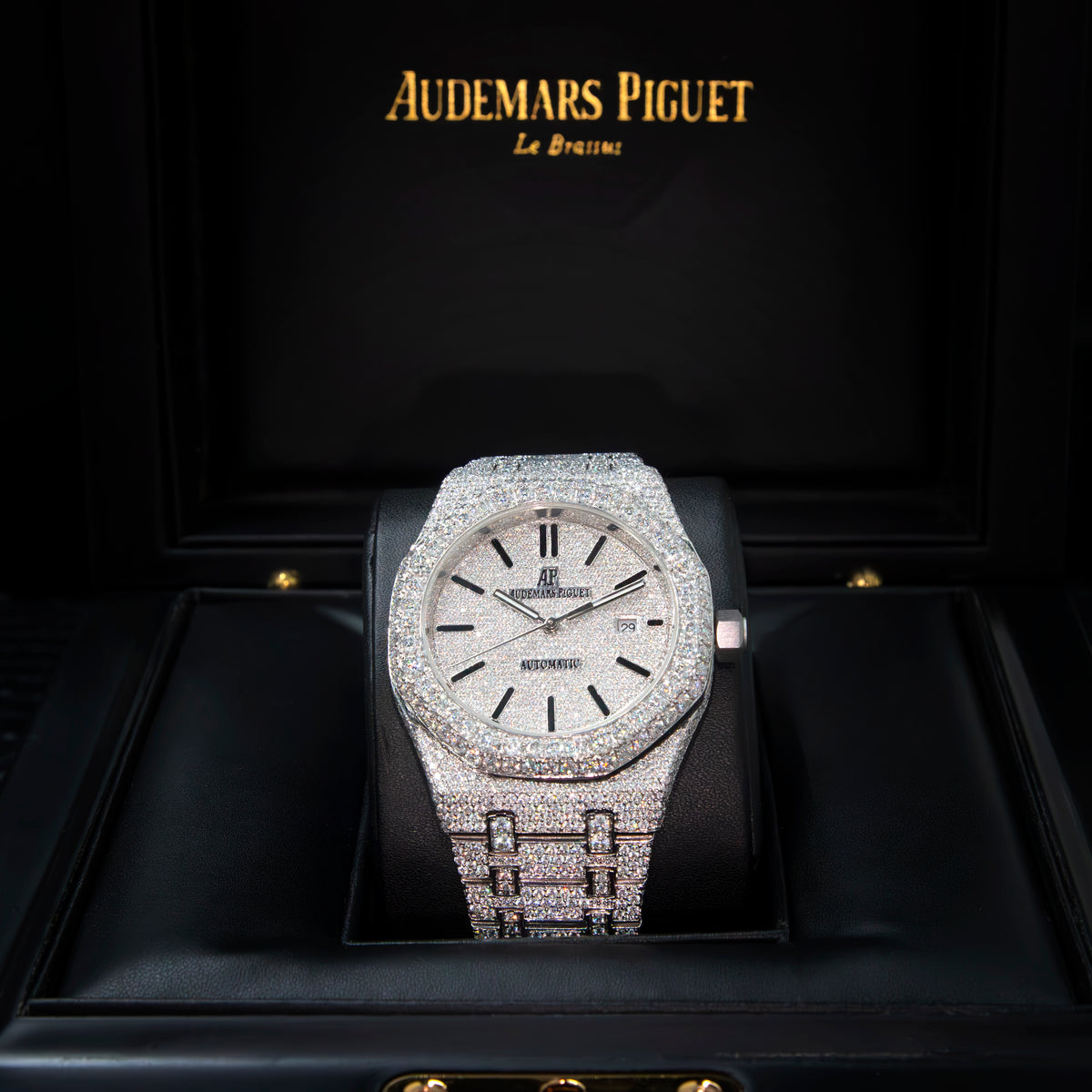 VVS Moissanite 41mm Timepiece