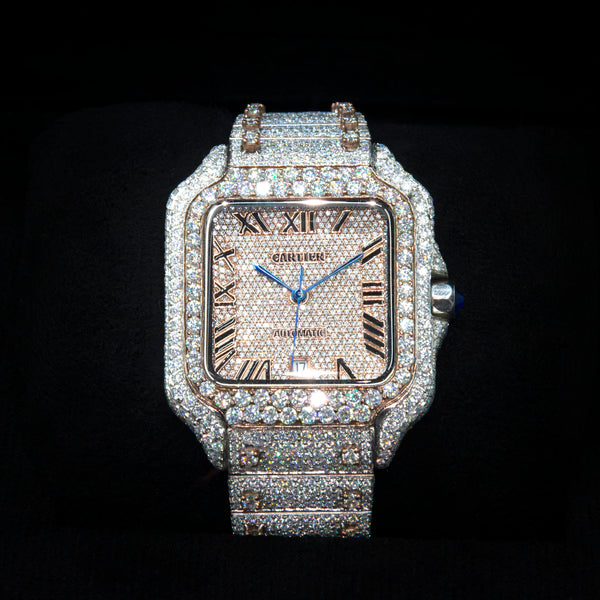 VVS Moissanite 41mm Two-Toned Timepiece