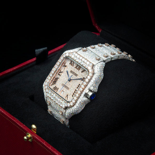 VVS Moissanite 41mm Two-Toned Timepiece