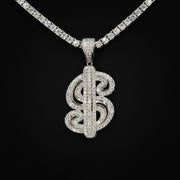 Moissanite Money Sign Pendant