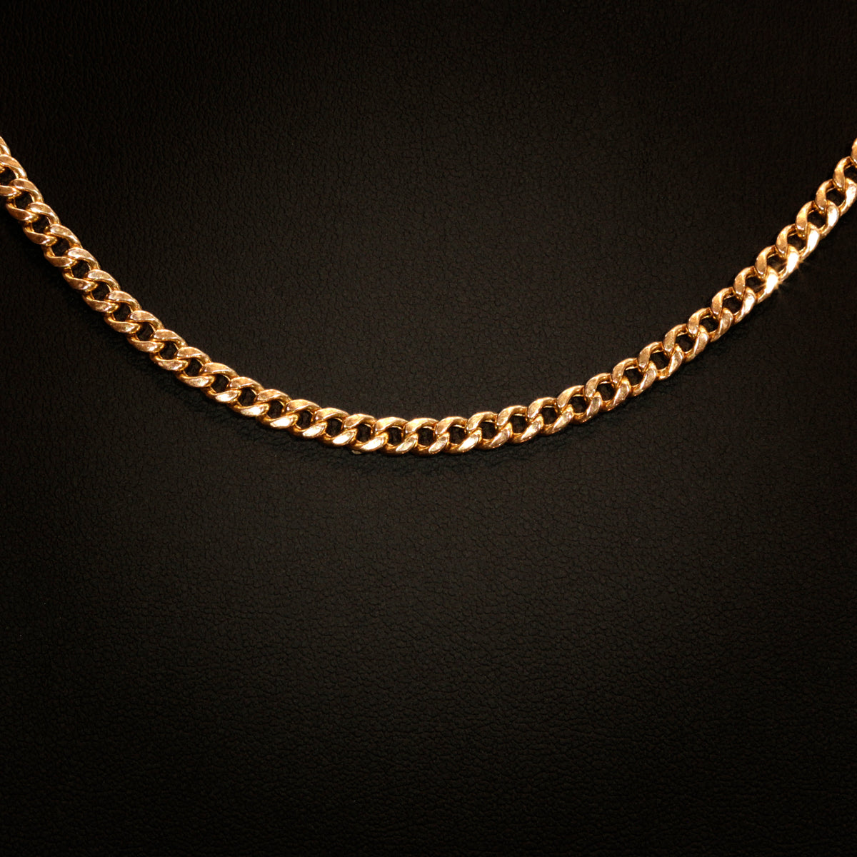 14K Gold 4mm Cuban Link Necklace