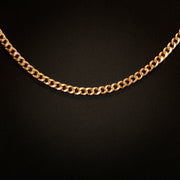 14K Gold 4mm Cuban Link Necklace
