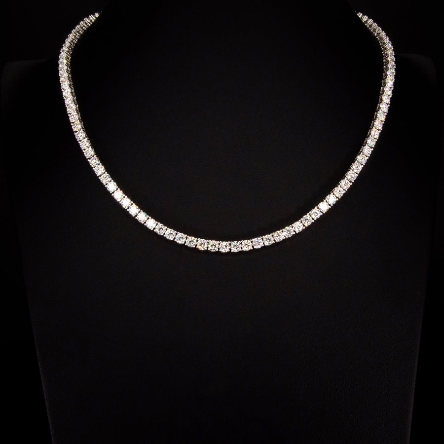 VVS Moissanite 4mm Tennis Necklace