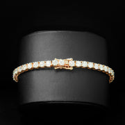 4mm Tennis Bracelet in Rose Finish