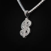Moissanite Money Sign Pendant