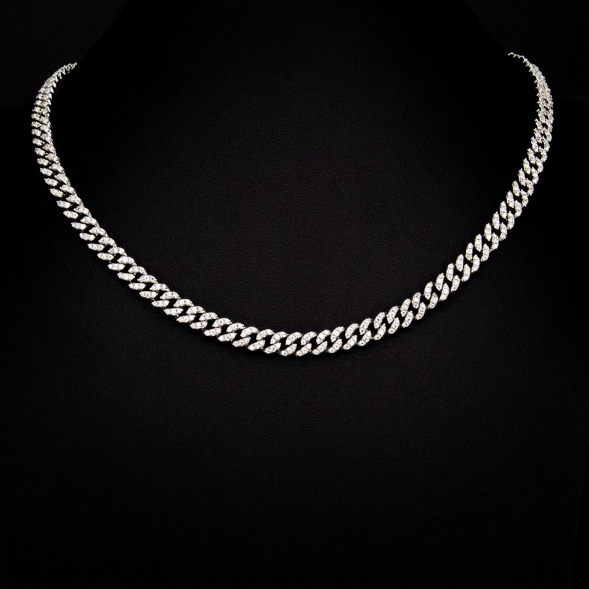 Moissanite 6mm Cuban Link Necklace