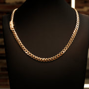 14K Gold 7mm Monaco Link Necklace