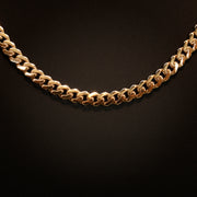 14K Gold 7mm Monaco Link Necklace