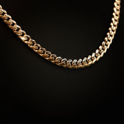 14K Gold 7mm Monaco Link Necklace
