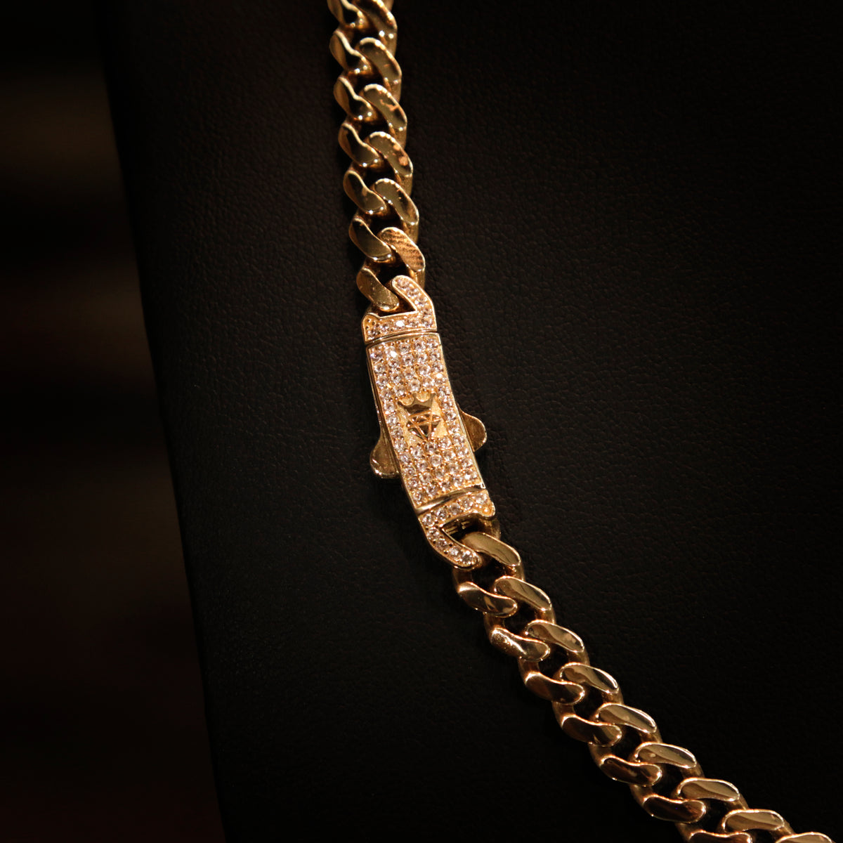 14K Gold 7mm Monaco Link Necklace