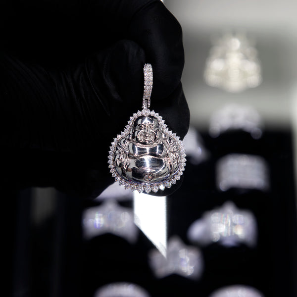 VVS Moissanite Buddah Pendant