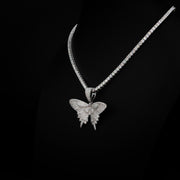 Moissanite Butterfly Pendant