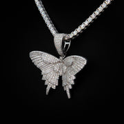 Moissanite Butterfly Pendant