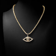Moissanite Evil Eye Pendant