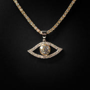 Moissanite Evil Eye Pendant