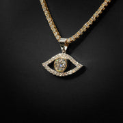 Moissanite Evil Eye Pendant