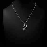 Moissanite Intertwined Heart Pendant & Box Chain