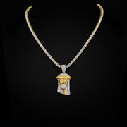 Moissanite Jesus Pendant
