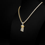 Moissanite Jesus Pendant