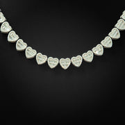 Baguette Heart Necklace 10mm