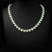 Baguette Heart Necklace 10mm