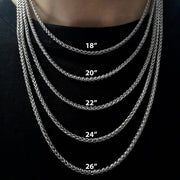 Men's necklace length guide