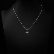Moissanite Mini Cross Pendant