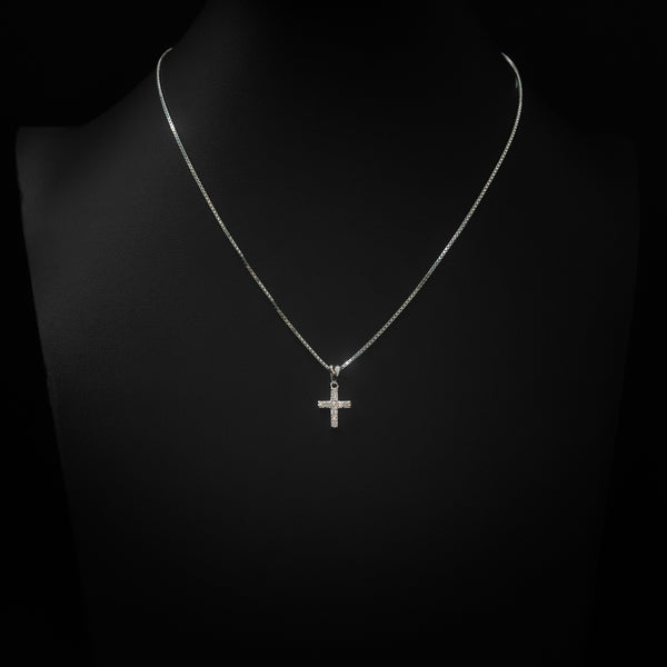 VVS Moissanite Mini Cross Pendant