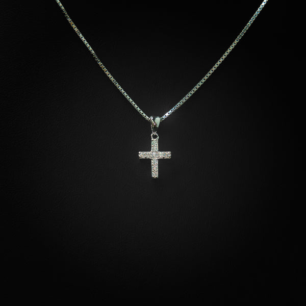 VVS Moissanite Mini Cross Pendant