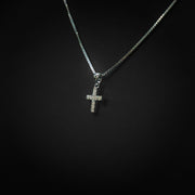 Moissanite Mini Cross Pendant
