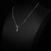 Moissanite Mini Cross Pendant
