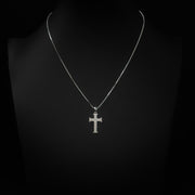 Moissanite Mini Cross Pendant