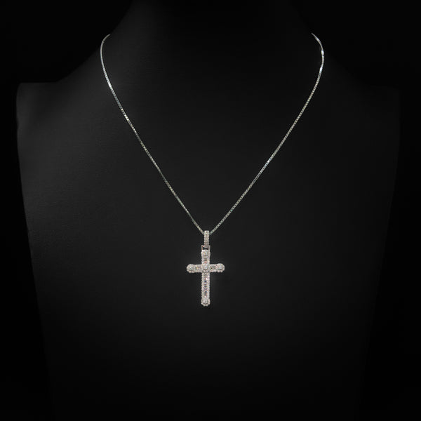 VVS Moissanite Mini Cross Pendant